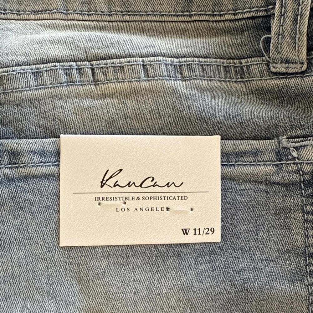 NWT KanCan Kan Can Boutique Skinny Distressed Light Wash Blue Jeans  11/29 - Picture 9 of 9